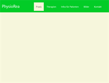 Tablet Screenshot of physiorea.de